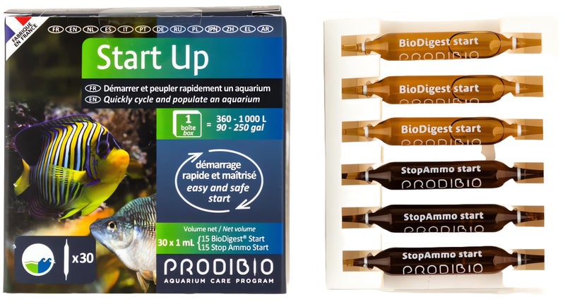 Prodibio Start Up, Bacteria Starter Kit, Fresh and Saltwater, 30/1 mL vials, 90-250 gallons - Image 2
